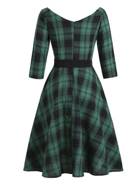 Vintage 50s Tartan Dress