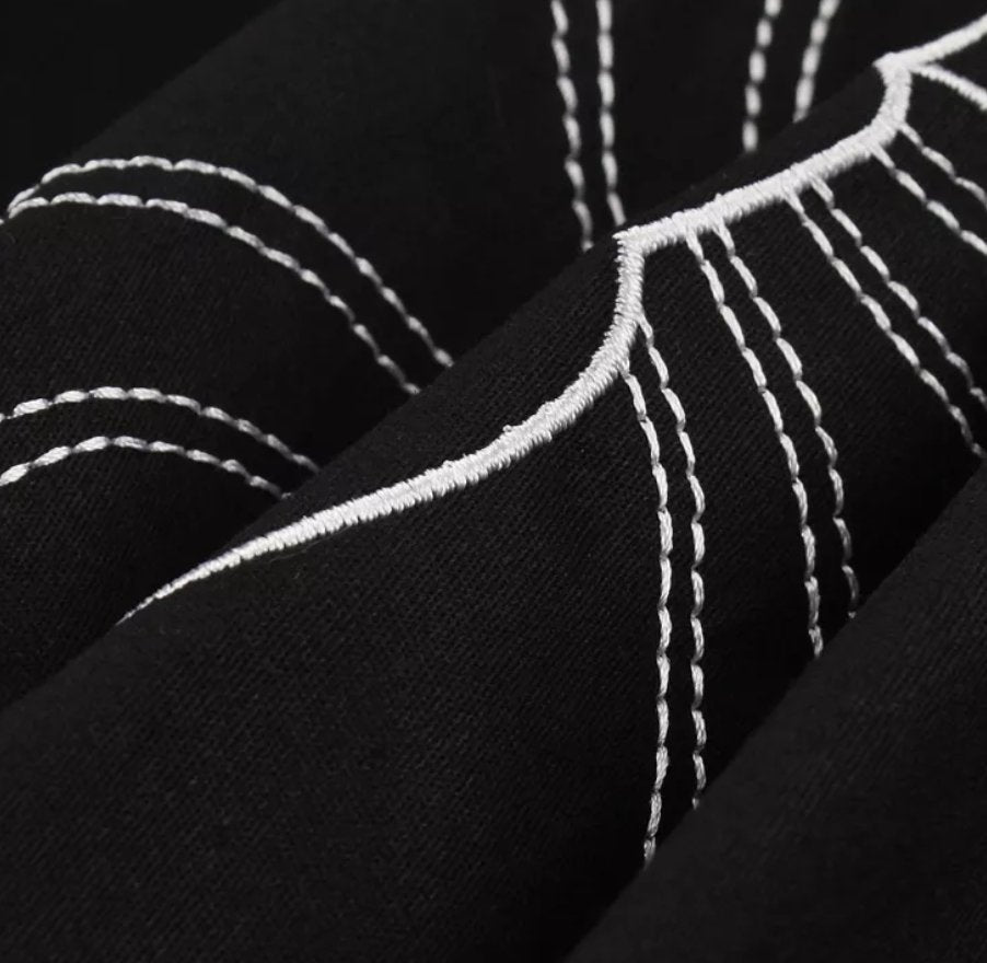 Beige Spider Vintage Dress