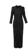 Black Vintage Fall Winter Dress