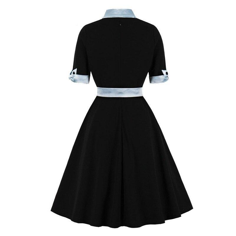Black Autumn Vintage Dress