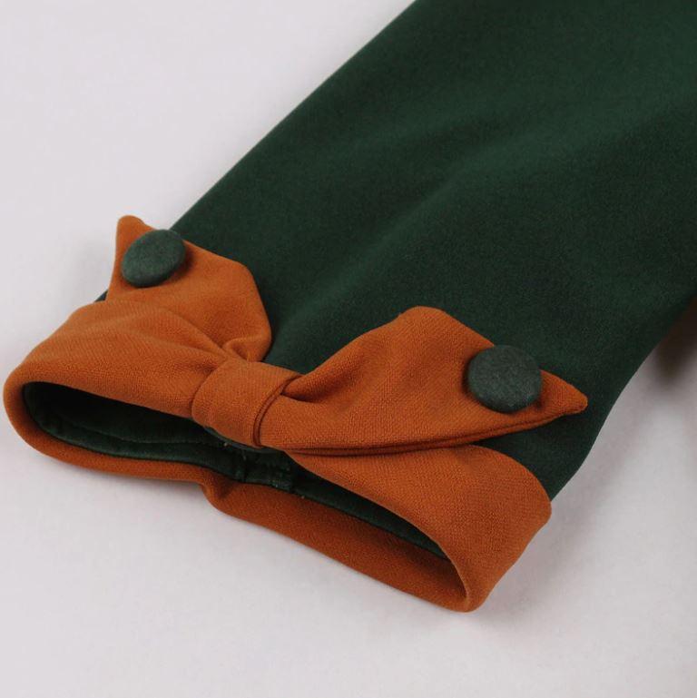 Autumn Vintage Dress Green