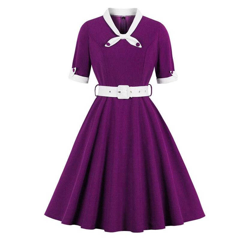 Purple Autumn Vintage Dress