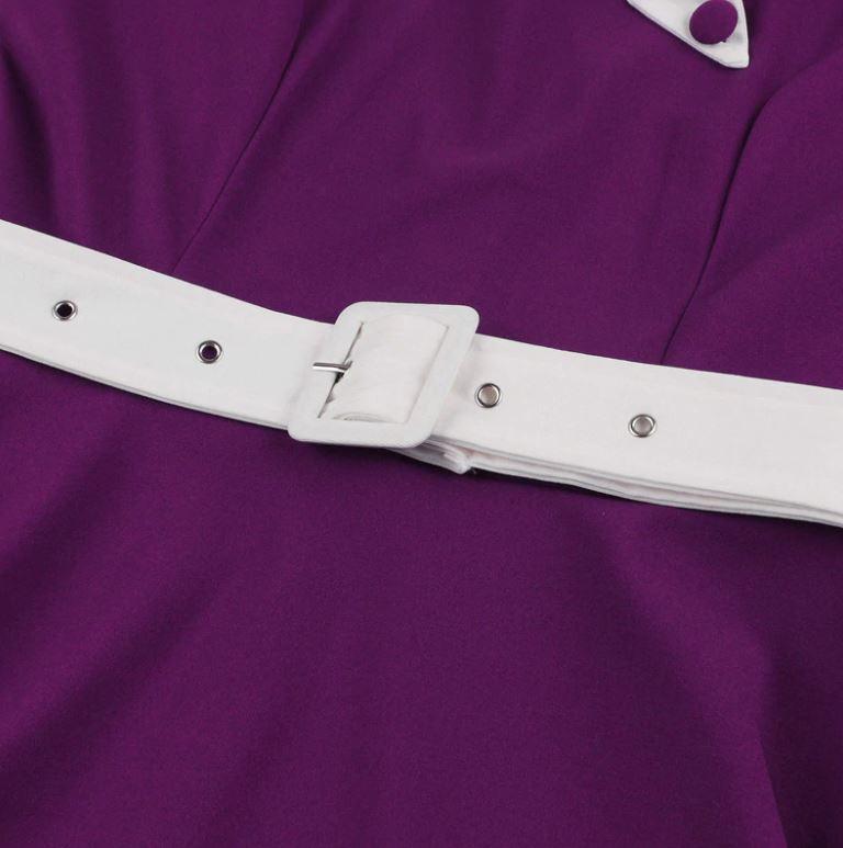 Purple Autumn Vintage Dress