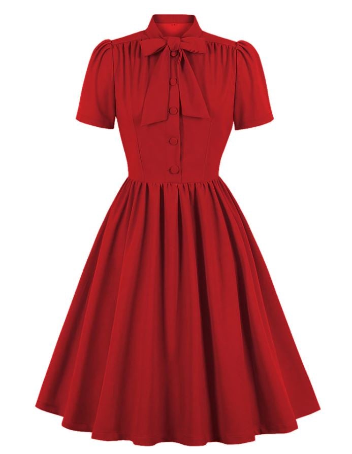 Червена ретро рокля Bcbg