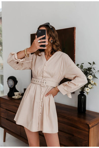 Beige Vintage Dress