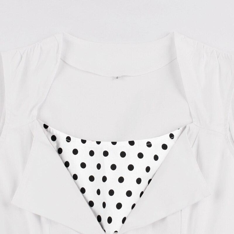 Vintage White Rockabilly Dress