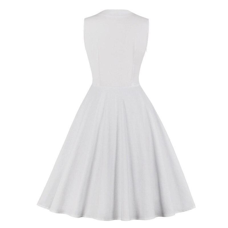 Vintage White Rockabilly Dress