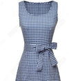 Vintage Blue Checked Dress