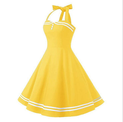 Yellow Boogie Woogie Vintage Dress