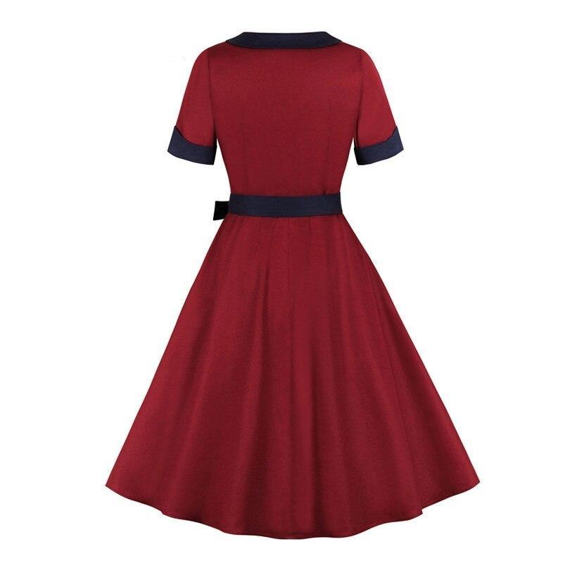 Burgundy Vintage Dress