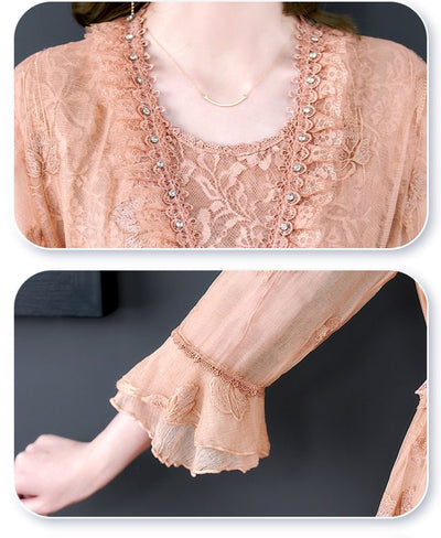 Floral Embroidery Vintage Dress