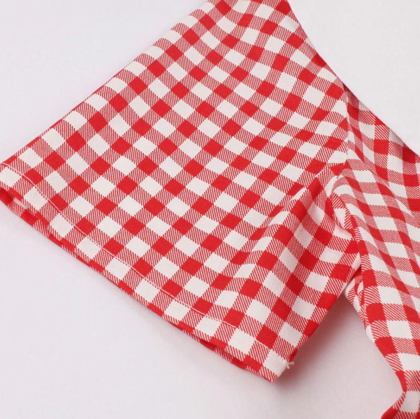 Red Checkered Vintage Dress