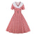 Red Checkered Vintage Dress