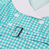 Turkis ternet vintage kjole