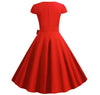 Red Belt Vintage Dress