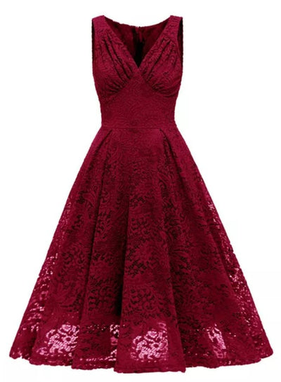 Red Vintage Ceremony Dress