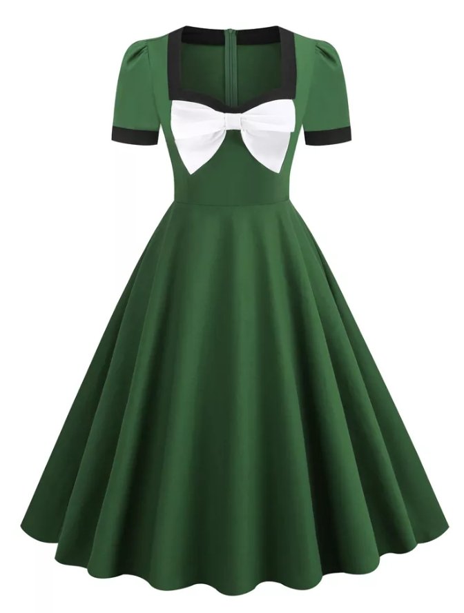 Vintage Ceremony Dress Green