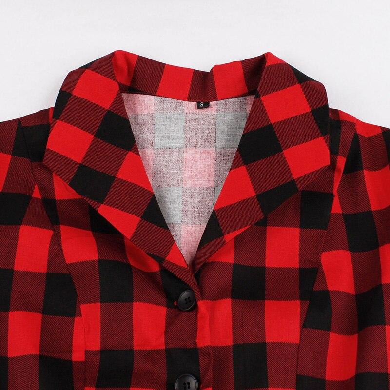 Vintage Checked Shirt Dress