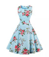 Vintage Chic Retro Belle Roses Dress