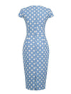 Polka Dot Square Neck Vintage Dress