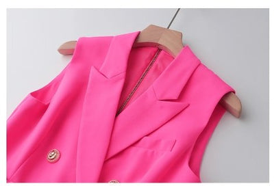 Fuschia 40s Vintage Pencil Dress