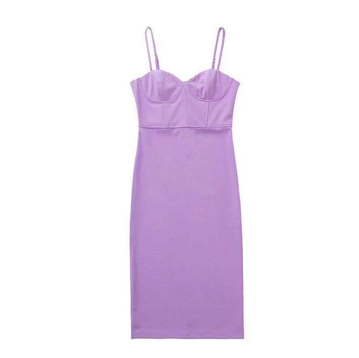 Vintage 1940s Pencil Dress Lavender