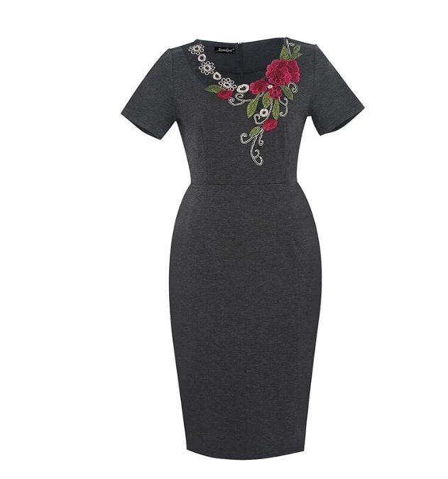 Plus Size Vintage Pencil Dress
