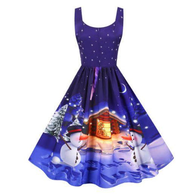 Vintage Chalet Christmas Dress
