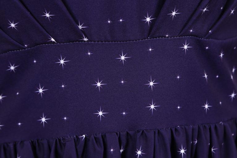 Vintage Navy Christmas Dress