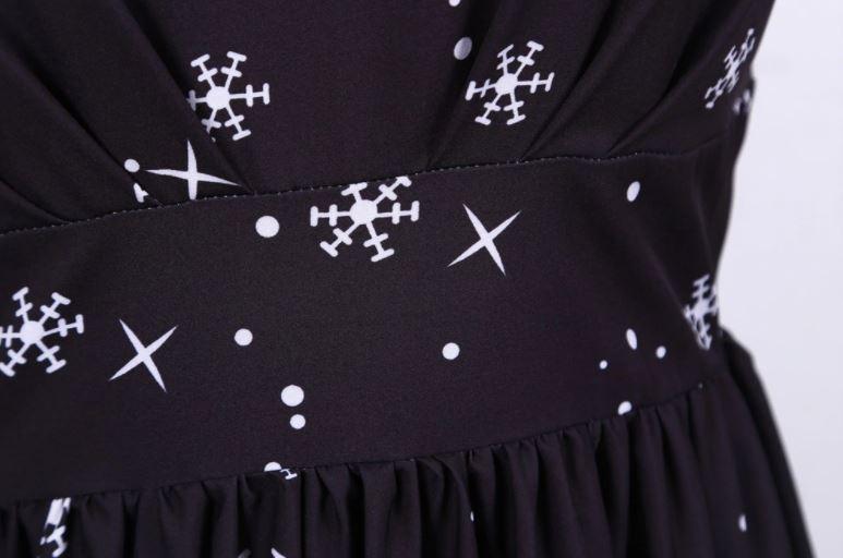 Vintage Black Christmas Dress