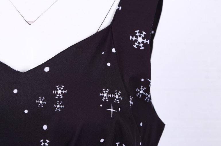 Vintage Black Christmas Dress