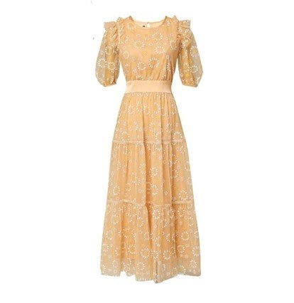 Orange Quality Vintage Dress
