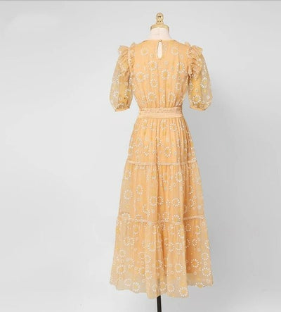 Orange Quality Vintage Dress