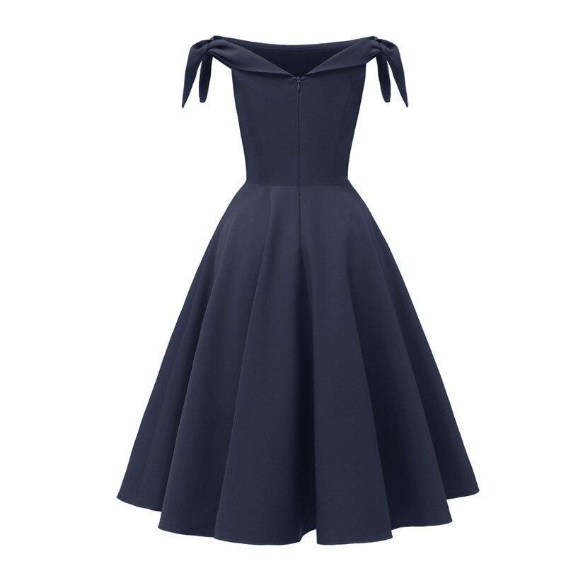 Vintage Navy Evening Dress
