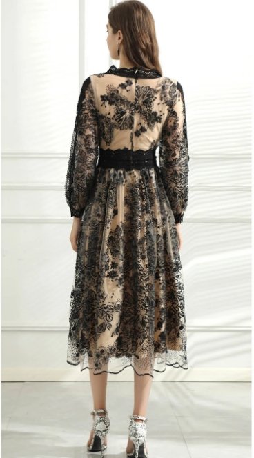 Bohemian Lace Vintage Dress