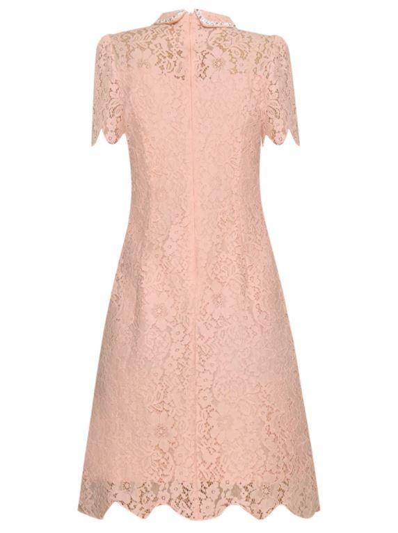 Pink Lace Vintage Dress