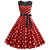 Red Polka Dot Lace Vintage Dress