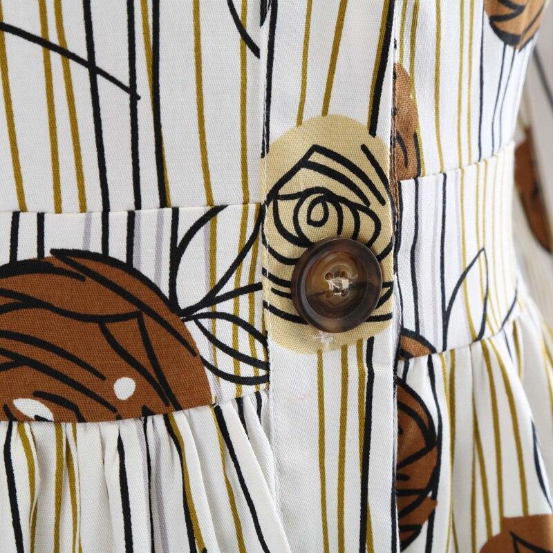 Sleeveless Drawing Vintage Dress