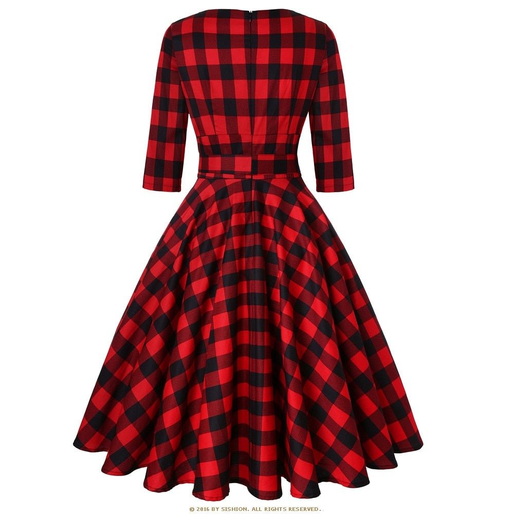 Red Scotland Vintage Dress