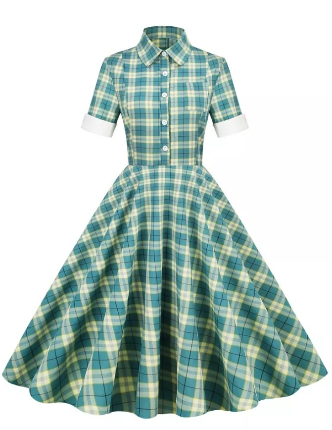 Scotland Vintage Dress Green