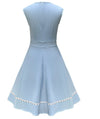 Women's Blue Polka Dot Vintage Dress