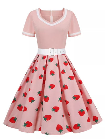 Strawberry Vintage Dress
