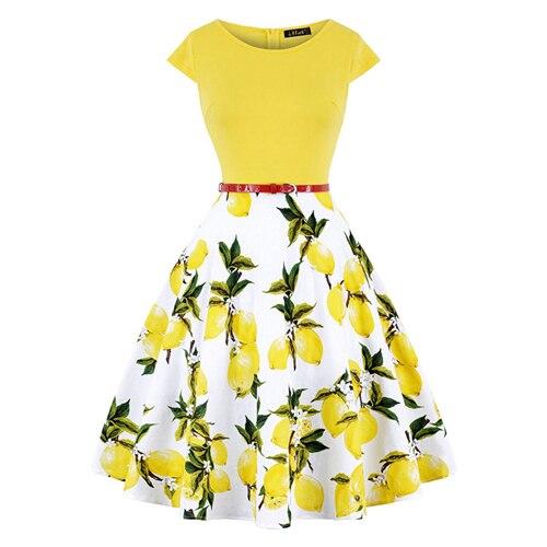 Lemon 50s Plus Size Vintage Dress