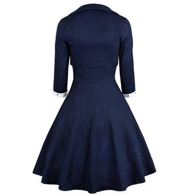 Autumn Plus Size Vintage Dress