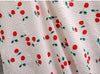 Kirsebær Plus Size Vintage Kjole Hvid
