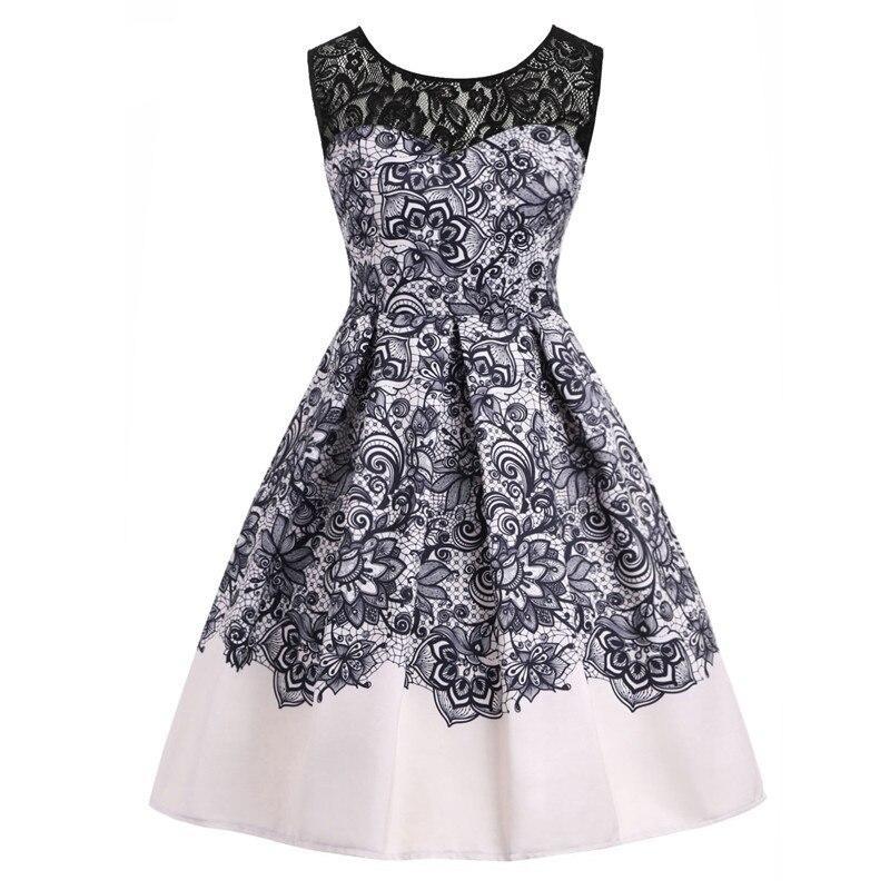 Gray Rockabilly Lace Plus Size Vintage Dress
