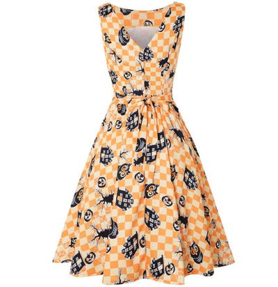 Halloween Plus Size Vintage Dress