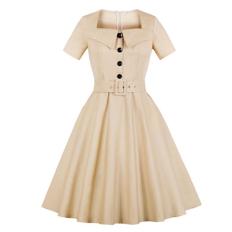 Audrey Hepburn 60s Dress Beige