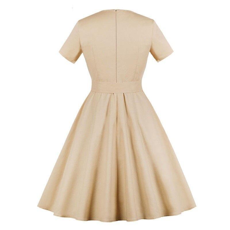 Audrey Hepburn 60s Dress Beige