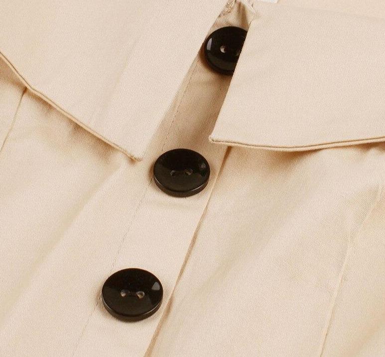 Audrey Hepburn 60s Dress Beige